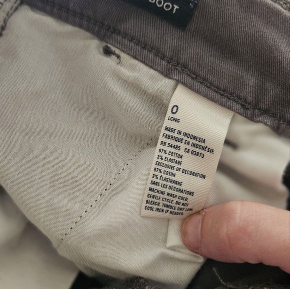 American Eagle Sz0 Kick Boot Grey pants - Picture 9 of 9